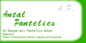 antal pantelics business card